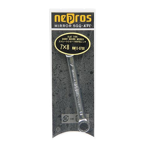 KTC NEPROS ストレートショートメガネ NM1S-0708 (作業工具 締付 KTC NEPROS ストレートショートメガネ NM1S-0708 (作業工具 締付
