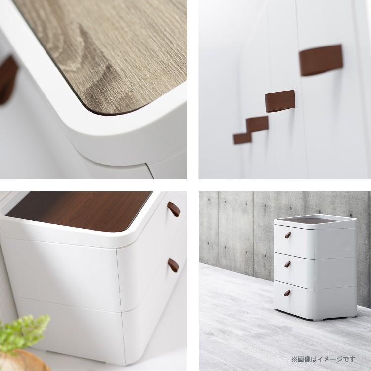 ロイヤルドロアー　７２５　アースホワイト　RD-725WH/DBR サンカ　SANKA [チェスト 5段 インテリア 収納　家具 rd725 ROYAL　DRAWER　squ＋] チェスト 5段 インテリア 収納　家具 rd725 ROYAL　DRAWER　squ＋ ロイヤルドロアー　７２５　アースホワイト　RD 725WH/DBR サンカ　SANKA