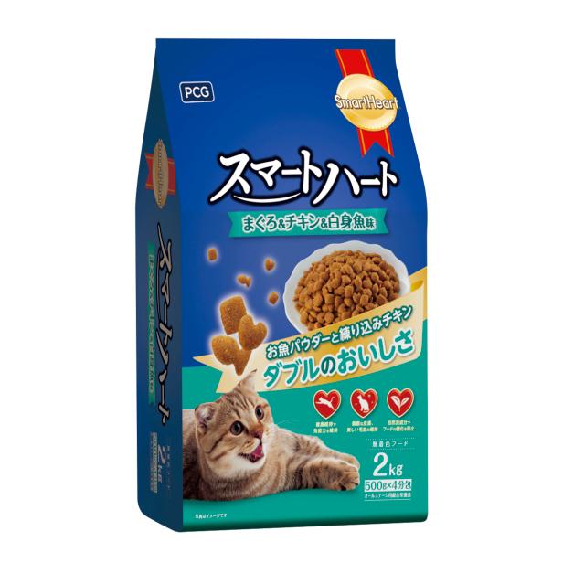 スマートハート 猫用 まぐろ&チキン&白身魚 2kg 森光商店