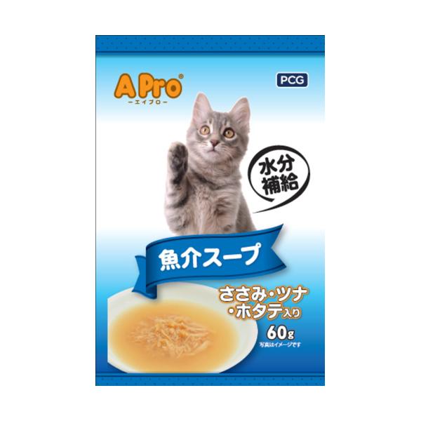 Apro 猫 パウチ 魚介スープ ささみ ツナ ホタテ 60g 森光商店 ペットフード 猫用 キャットフード Diy Com 通販 Yahoo ショッピング