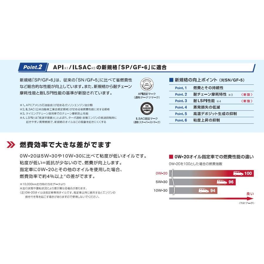 エンジンオイル 0W-20 全合成油 SP 20L ガソリン車用 KLAPC-00202【日産純正】｜hc7｜09