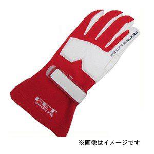 FET SPORT 3Dレーシンググローブ(レーシンググラブ) レッド/ホワイト Mサイズ FET [手袋]｜hc7