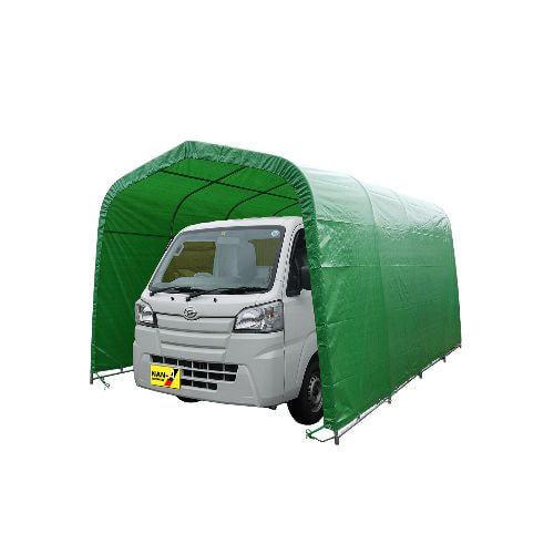 南栄工業 パイプ車庫 2740UMG 軽自動車用(埋め込み式)前後幕 南栄工業 パイプ車庫 2740UMG 軽自動車用(埋め込み式)前後幕
