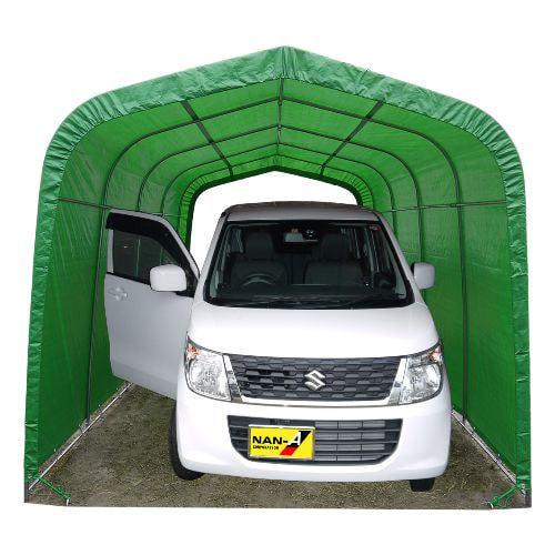 南栄工業 パイプ車庫 2740UMG 軽自動車用(埋め込み式)前後幕 南栄工業 パイプ車庫 2740UMG 軽自動車用(埋め込み式)前後幕