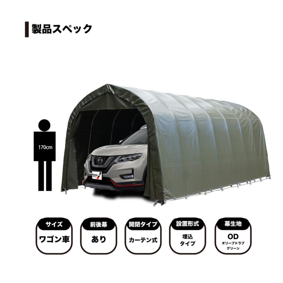 パイプ車庫 3256UOD 大型BOX用（埋め込み式） ナンエイ　南栄工業　車庫　ガレージ　ガレージ車庫 父の日