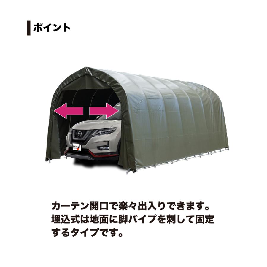 パイプ車庫 3256UOD 大型BOX用（埋め込み式） ナンエイ　南栄工業　車庫　ガレージ　ガレージ車庫 父の日