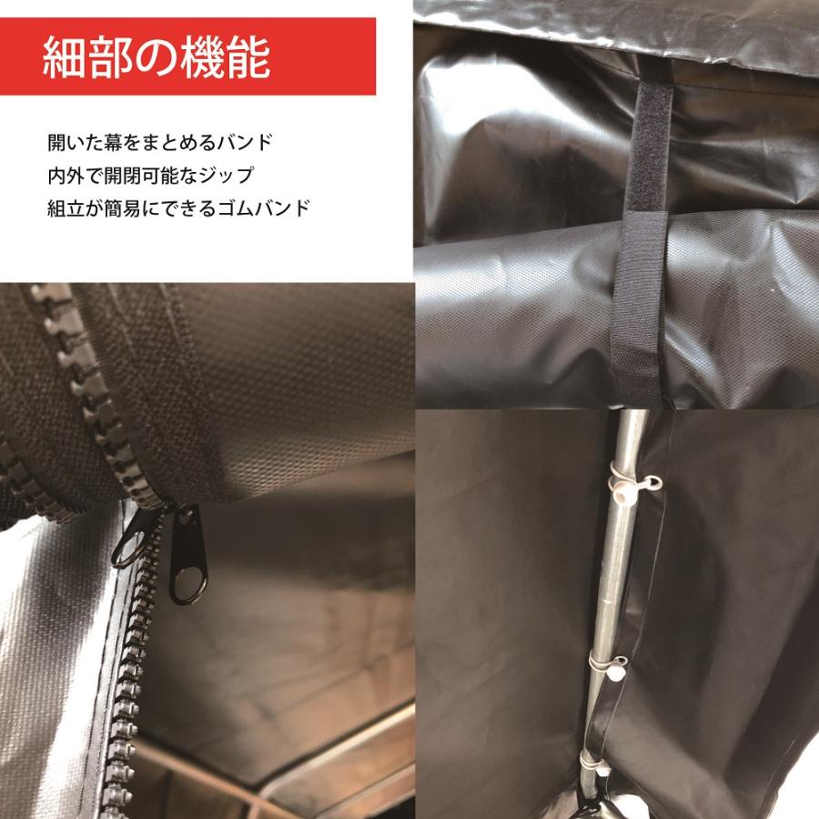 （南栄工業）マルチストレージ 2748B BK　パイプベース式タイプ【送料無料】　[南栄工業 ナンエイ パイプ車庫 パイプ倉庫]_3
