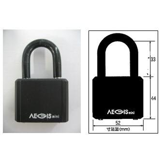 aiai アイアイ AEGIS すっごいタフなカギ 南京錠 50mm 黒 IB-105