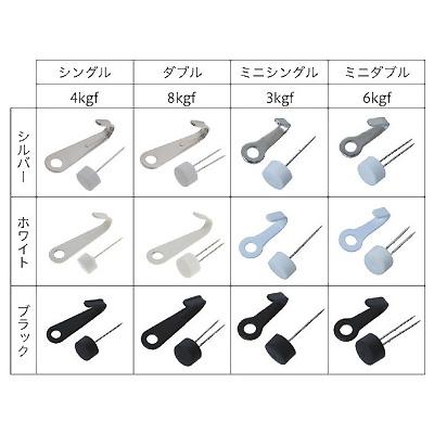 （メール便可）ベスト 石膏ボード用 マジカルピンフック ミニ シングル ホワイト 2個入 耐荷重 3kg｜hcbrico｜04