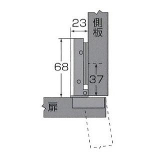 メール便可)WAKI 和気産業 スライド丁番 ダンパー付+キャッチ メール便可)WAKI 和気産業 スライド丁番 ダンパー付+キャッチ