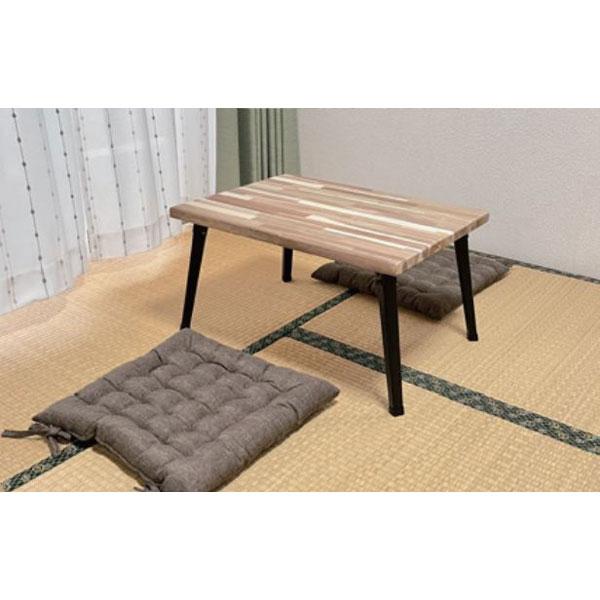 WAKI 和気産業 ローテーブル折りたたみ脚 角脚 マットブラック 4本入