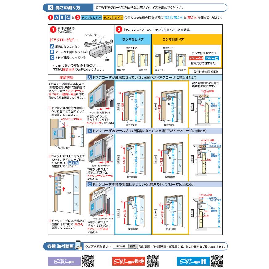 川口技研 ノーカットロータリー網戸 NC-21 : ホームセンターブリコ 