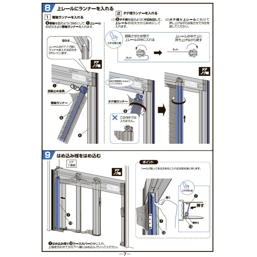 川口技研 ノーカットロータリー網戸II NC2-18 : ホームセンターブリコ