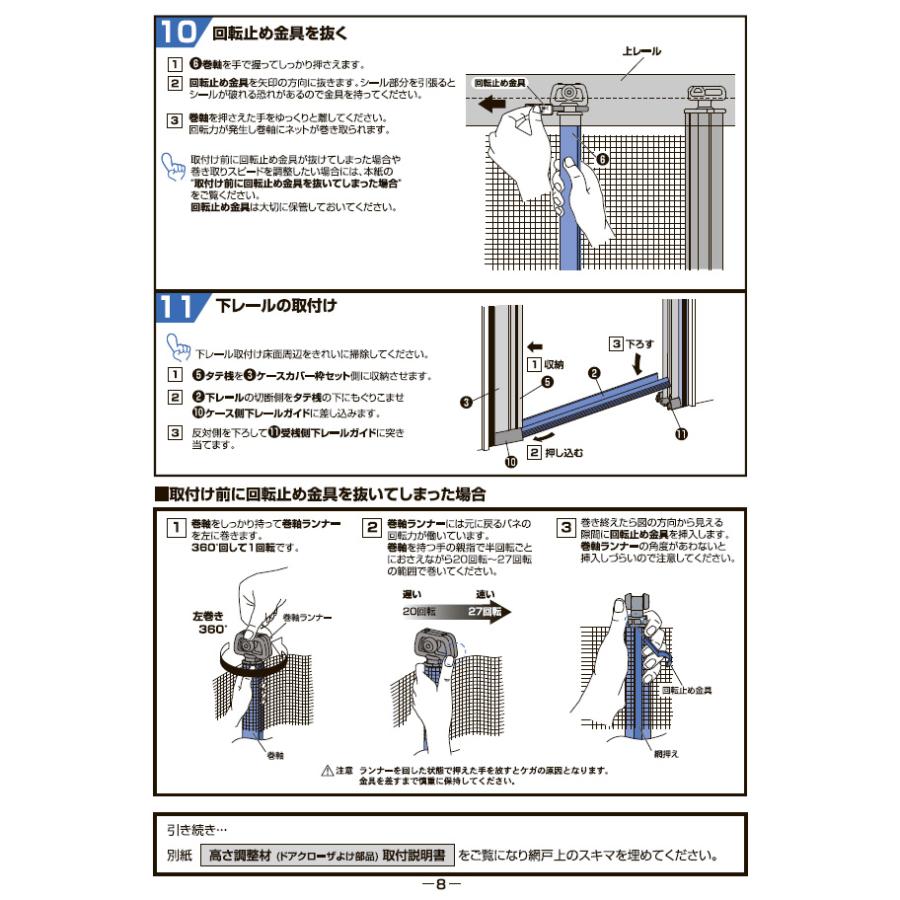川口技研 ノーカットロータリー網戸II NC2-18 : ホームセンターブリコ