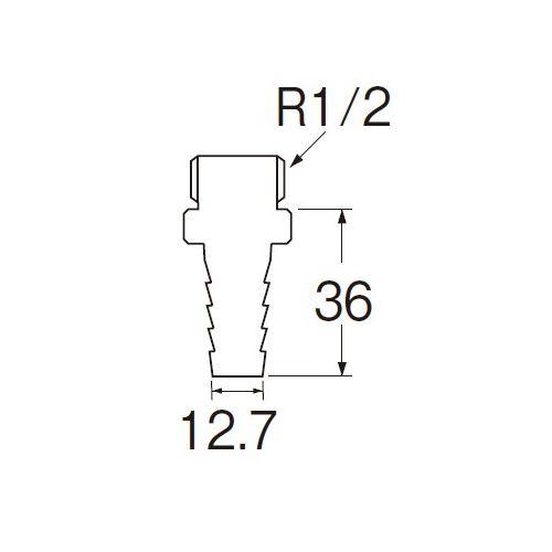 SANEI 三栄水栓 ホースニップル JT28-1/2X12.7 : ホームセンターブリコYahoo!店 - 通販 - Yahoo!ショッピング