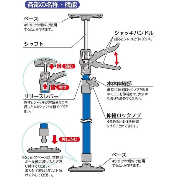 （2個セット）新潟精機 BeHAUS サポートリフター 115-290 SLG-290｜hcbrico｜02