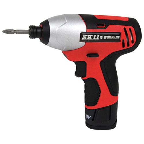【中古】SK11 充電インパクトドライバー＆充電 ドリルドライバー SK11 藤原産業 10.8V充電インパクトドライバー SID-108V-15RLS