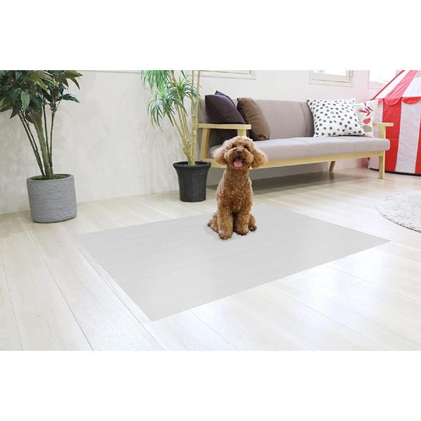 明和グラビア ペットのための消臭・防水ひんやりマット グレー 90cm