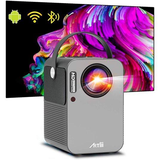 モバイルプロジェクター Artlii play Android TV搭載 WiFi スマホに直接接続 Bluetooth機能 4K対応 ポータブル内蔵スピーカー 4D台形補正 3年保証 art-play
