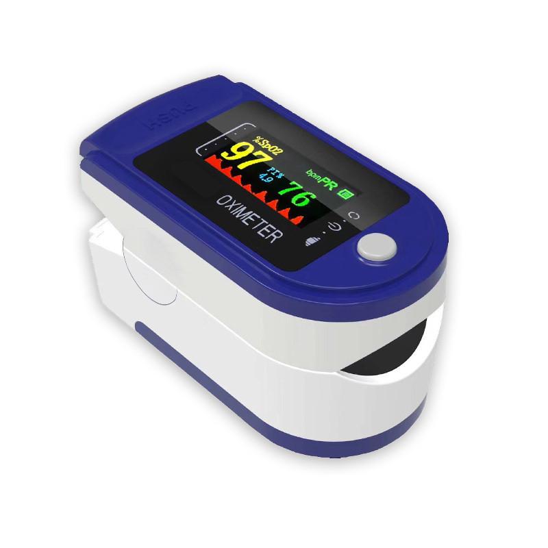 非医療】オキシメーター 血中酸素濃度計 ストラップ付 指 脈拍計 酸素