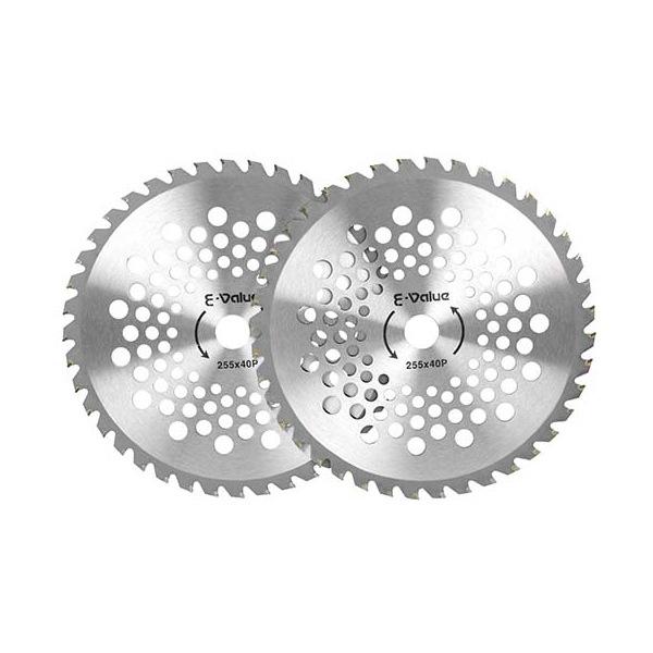 藤原産業 E-Value 軽量チップソー 2枚組 ETT-255MM×40P | E-Value