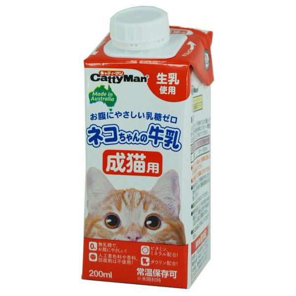 キャティーマン ネコちゃんの牛乳 成猫用 ドギーマンハヤシ DoggyMan 新しく着き 【​限​定​販​売​】 200ml