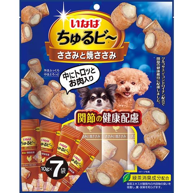 ちゅるビー ささみと焼ささみ 関節 10g×7 ちゅるビー 犬 おやつ ドッグフード いなばペットフード （コンパクト便可） | 