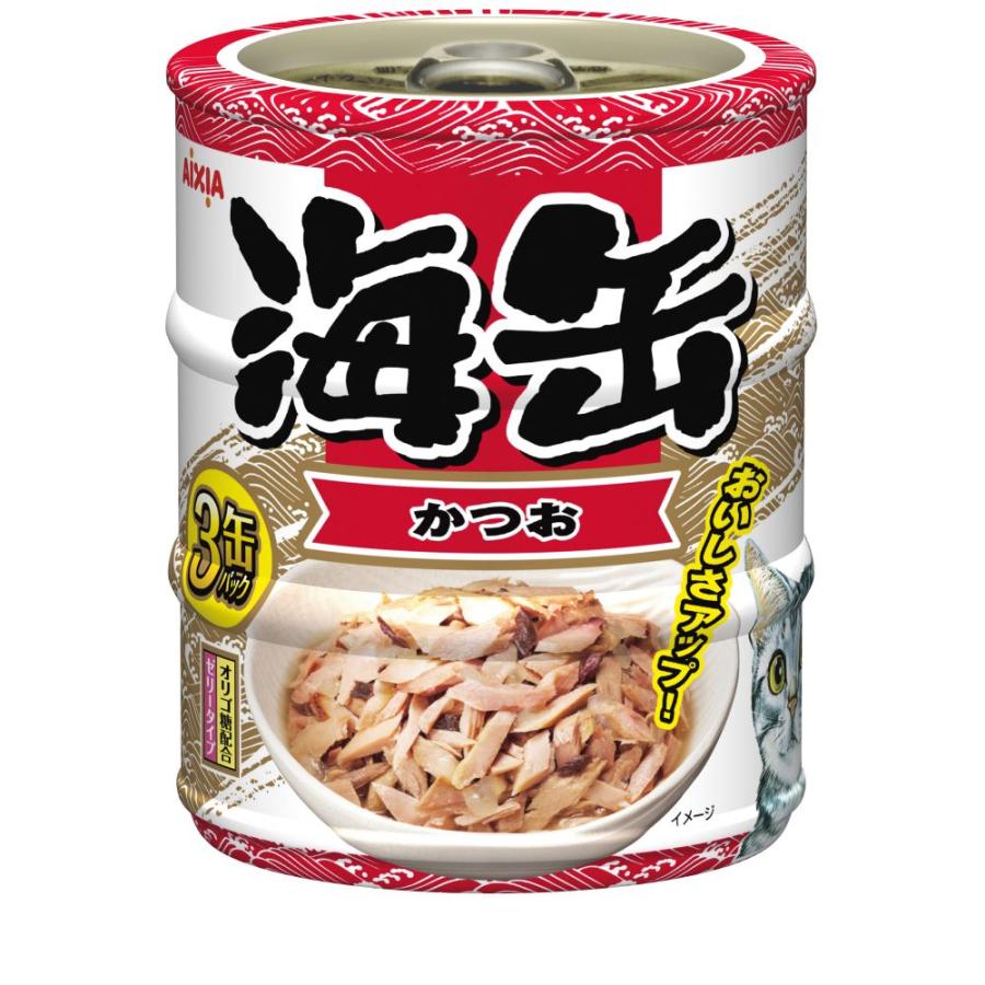 海缶ミニ3P かつお 180g 猫缶 猫 缶詰 猫ウェットフード 猫ウェット
