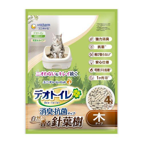 訳あり デオトイレ飛び散らない針葉樹の消臭・抗菌チップ4L 猫 トイレ 消臭 ユニ・チャーム（Yahoo!・ホームセンターグッデイ）