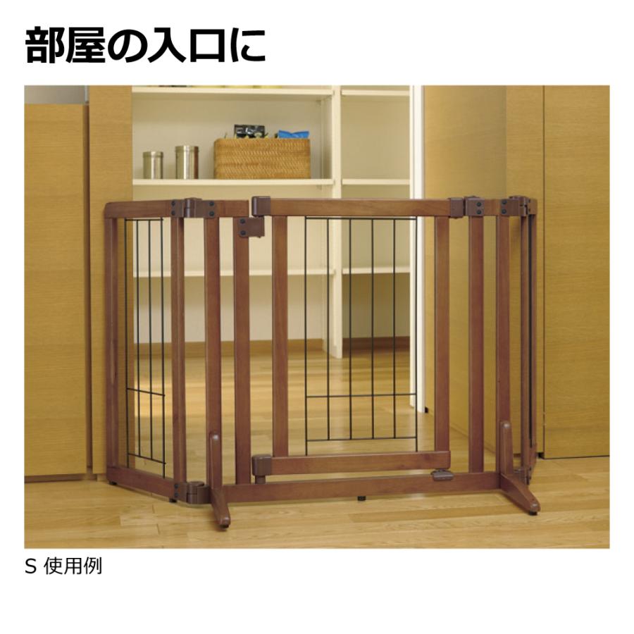 リッチェル（Richell） ペット用木製おくだけドア付ゲートM ブラウン