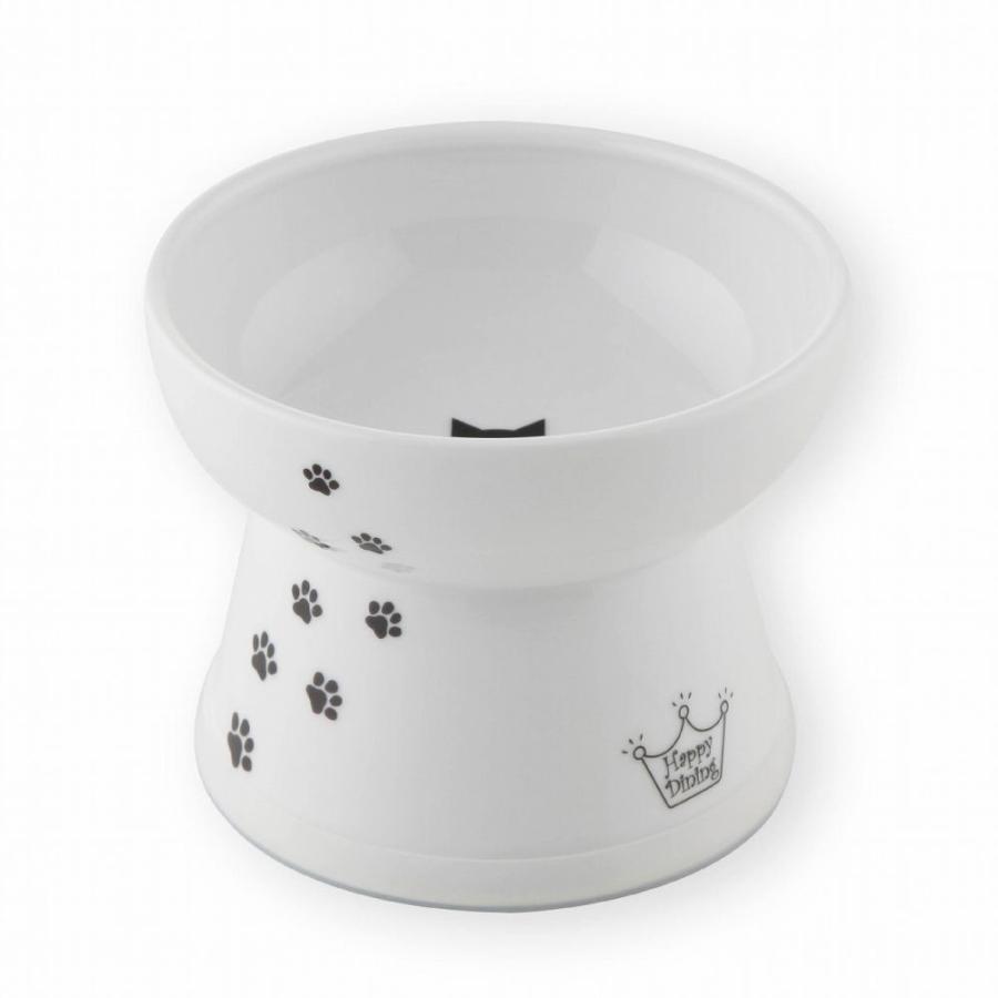 脚付フードボウル L シリコン付き猫柄 猫用 食器 猫壱