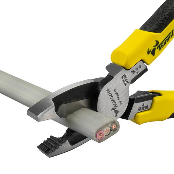 電工パワー バラエティ A ペンチ PW‐DP200TG 200mm 電工ペンチ ツノダ