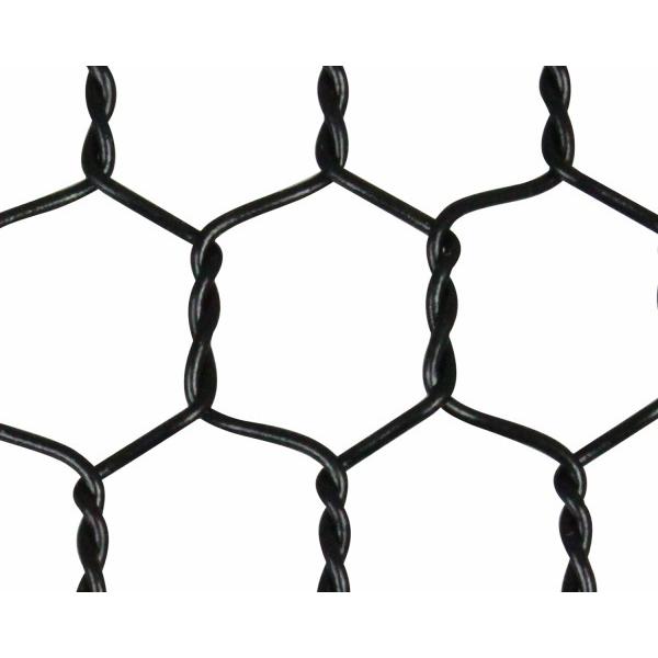 ビニール亀甲金網 0.85x10x450mm ブラック 1M巻 956212 吉田