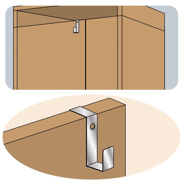 WAKI 和気産業 吊金具 Z型 1 BK-381 15X15X75MM (コンパクト便可