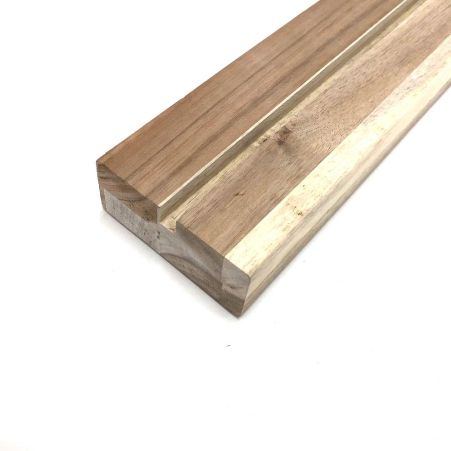 アカシア集成材 溝付き支柱 センタースリット 約38×89×2400