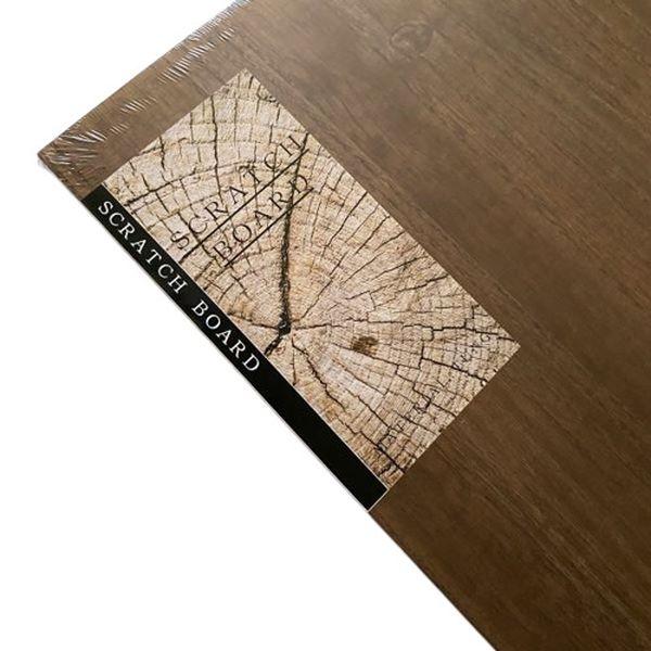 【あす楽対応】DIYセンチュリー 木材 スクラッチボード(茶) DIY3507278 (約)長さ600ｘ幅200ｘ厚み13mm （カット可）