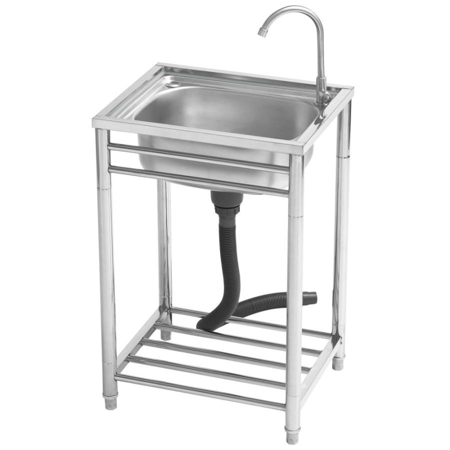 おそとキッチン ステンレス 流し台 OK-55SJ 簡易流し台 サンカ (同梱