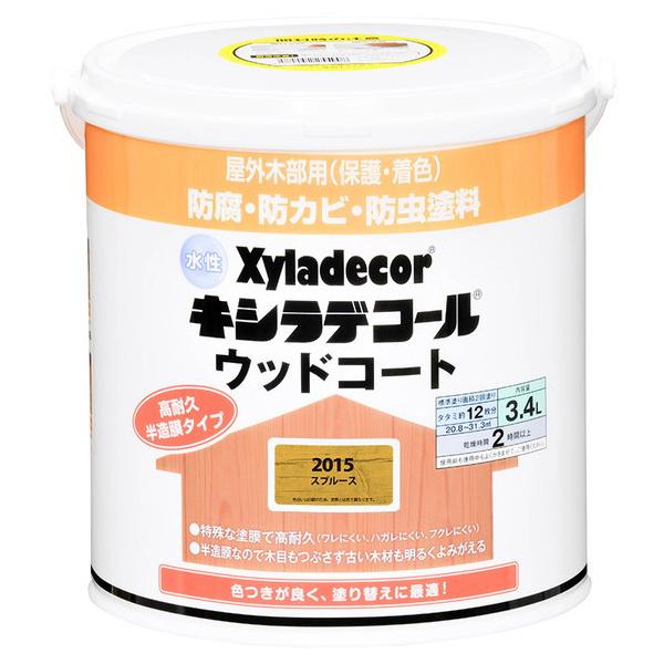 大阪ガスケミカル 水性 キシラデコール ウッドコート スプルース 3.4L ペンキ 塗料