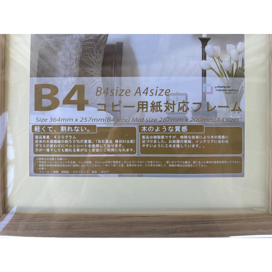 エアーフレーム OAサイズ B4 ナチュラル 364×257 額縁 安井商店 （店舗