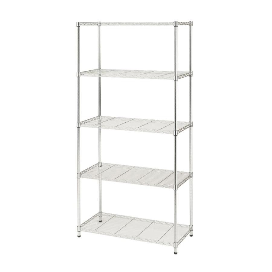 スチールラック 5段ワイヤーラック WR22-85175 DOSHISHA（ドウシシャ） スチールラック 幅85cm 5段 WR22-85175 ポール