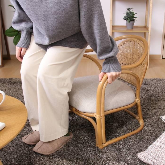 不二貿易（Fuji Boeki） ラタン らくらくチェア HY 61874 (店舗受取