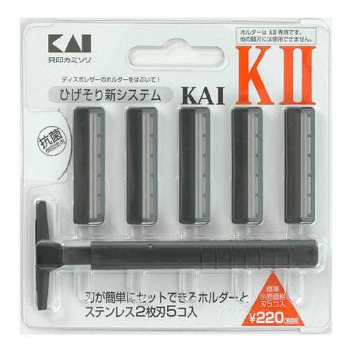 貝印 K2?5B1 KAI?K2 5P 男性用使い捨てカミソリ 貝印カミソリ