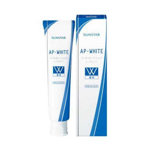 AP-WHITE 薬用APホワイトペーストリフレッシュミント110g サンスター (コンパクト便可)｜hcgooday