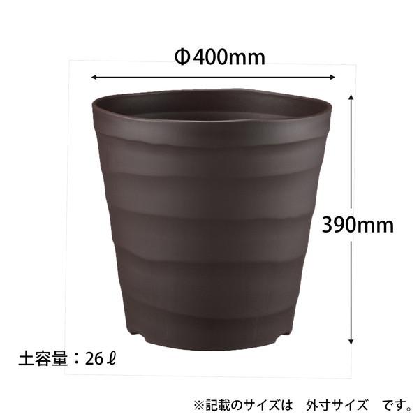 アップルウェアー apple クラフトポット40型ダークブラウン 40 |  | 01