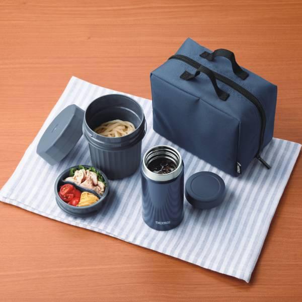 訳あり展示品 サーモス ヌードルコンテナー ネイビー JEC-1000 麺 弁当