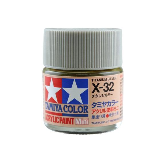 タミヤ（TAMIYA） タミヤカラー アクリルミニ X32 チタンシルバー