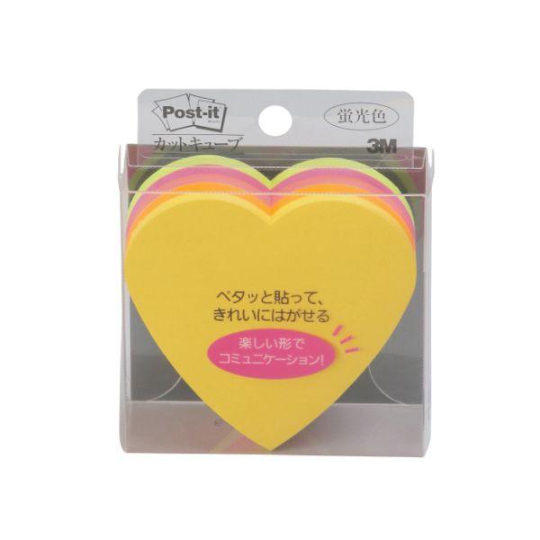 ポストイット ノート カットキューブ ハート CC31 付箋 3M スリーエム (コンパクト便可) 8213860ホームセンターグッデイ