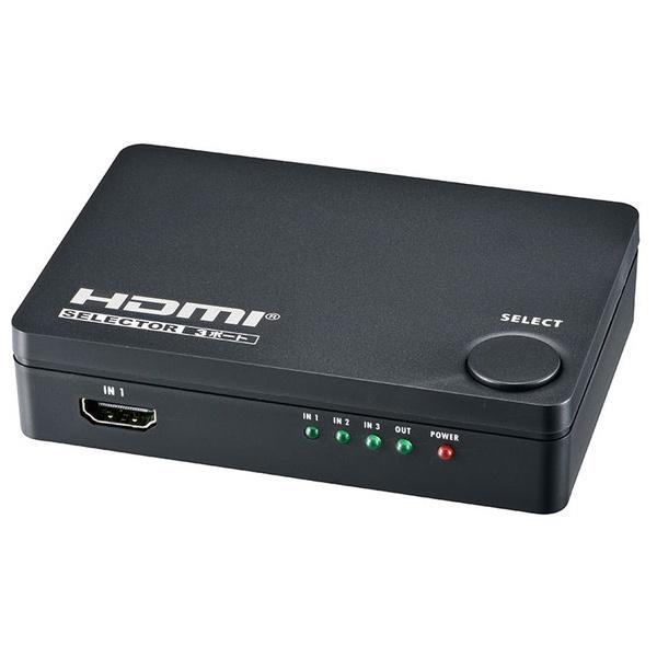 OHM オーム電機 HDMIセレクター 3ポート 黒 AV-S03S-K｜hcgooday