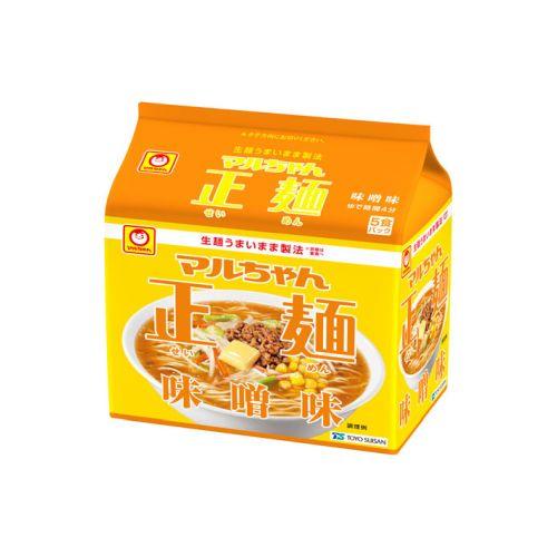 マルちゃん正麺 東洋水産 味噌味 5食パック : ホームセンターグッデイ