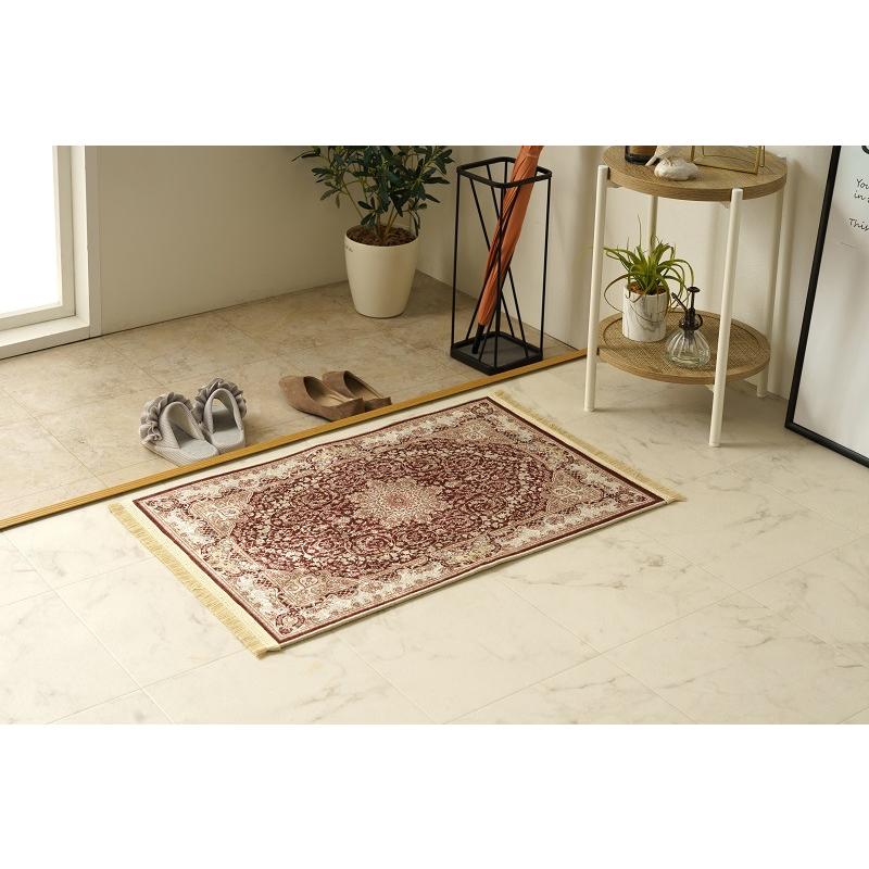 イケヒコ トルコ製プリントマット シュリ 約70×120cm